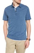 Men's 1901 Print Cotton Polo - Blue