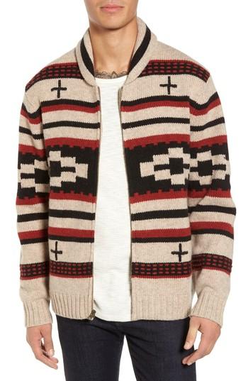 Men's Pendleton Shawl Collar Cardigan - Black