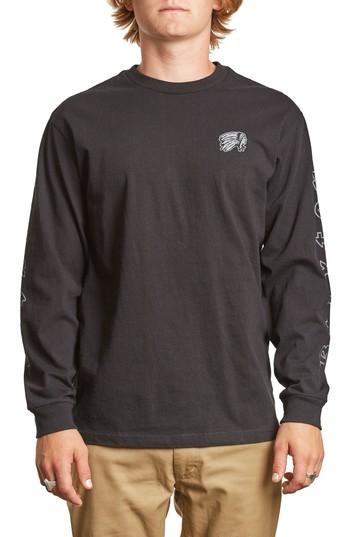Men's Brixton Primo T-shirt, Size - Black