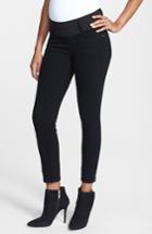 Women's Maternal America Maternity Skinny Ankle Stretch Jeans - Black