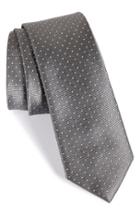 Men's The Tie Bar Dot Silk Tie, Size - Grey