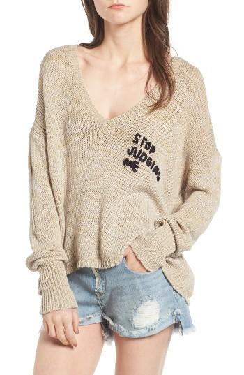Women's Wildfox Stop Judging Me Sweater