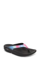 Women's Oofos Oolala Luxe Sandal M - Blue