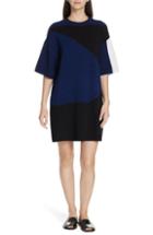 Women's Proenza Schouler Pswl Colorblock Jacquard Shift Dress - Blue