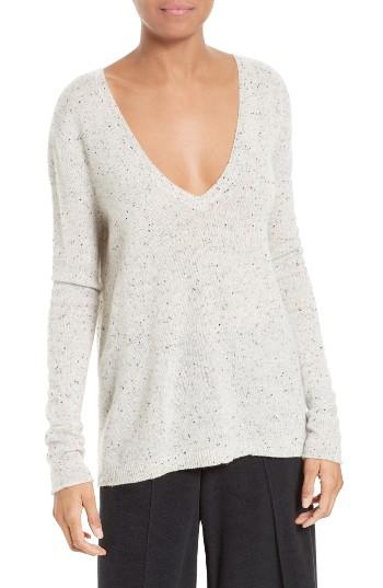 Women's Atm Anthony Thomas Melillo Donegal Cashmere Sweater - Grey