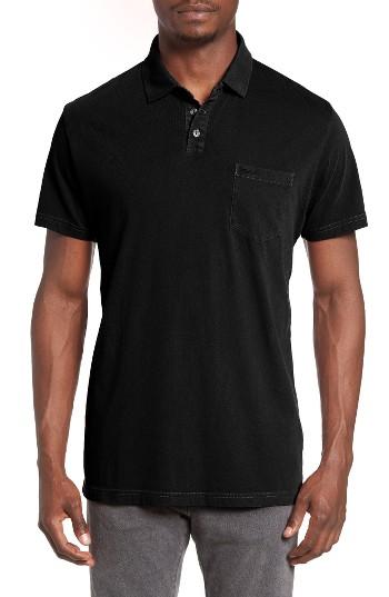 Men's Rvca Jersey Pocket Polo - Black