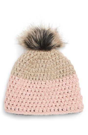 Women's Nirvanna Designs Knit Wool Beanie - Pink