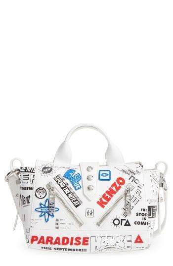 Kenzo Kalifornia Leather Satchel -