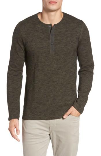 Men's Nordstrom Men's Shop Hacci Knit Henley - Green