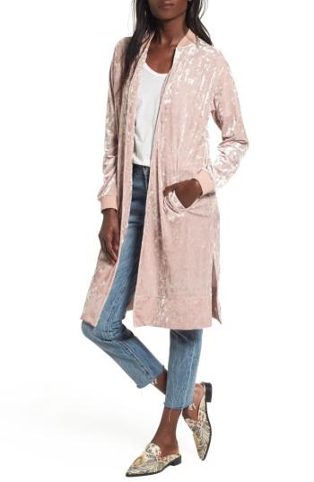 Women's Bp. Velour Duster, Size - Pink