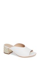 Women's Wonders F-6129 Block Heel Mule -8.5us / 39eu - White