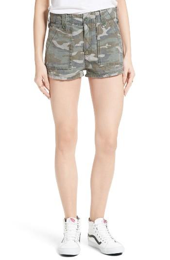 Women's Free People Camo High Rise Shorts
