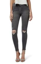 Women's Topshop Jamie Ripped Skinny Jeans W X 30l (fits Like 24w) - Grey