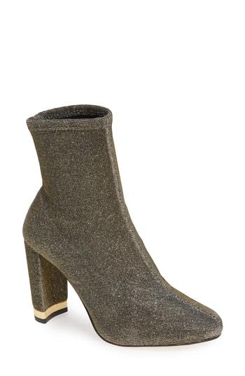 Women's Michael Michael Kors Mandy Sock Bootie M - Metallic