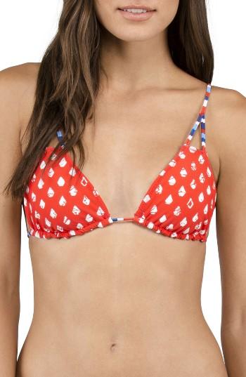 Women's Volcom Pride Reversible Triangle Bikini Top