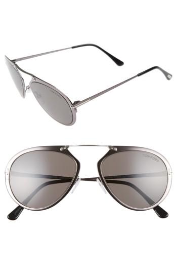 Women's Tom Ford Dashel 55mm Sunglasses - Gunmetal/ Palladium/ Black