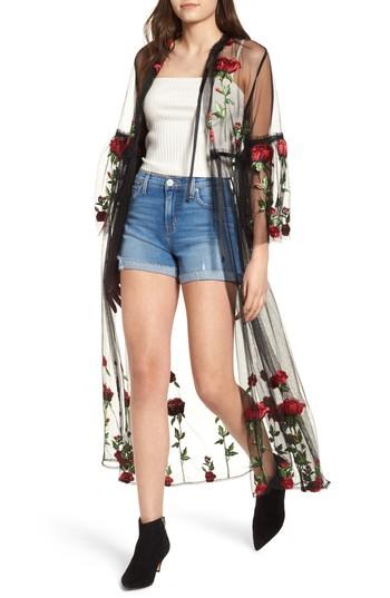 Women's New Friends Colony Desert Rose Kimono /small - Black