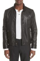 Men's John Varvatos Collection Slim Fit Leather Jacket