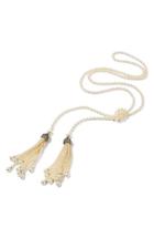 Women's Ben-amun Glass Pearl Tassel Necklace