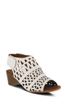 Women's Spring Step Dorotha Block Heel Sandal .5-6us / 36eu - White