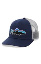 Men's Patagonia 'fitz Roy - Trout' Trucker Hat - Blue