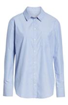 Women's Treasure & Bond Boyfriend Oxford Shirt - Blue