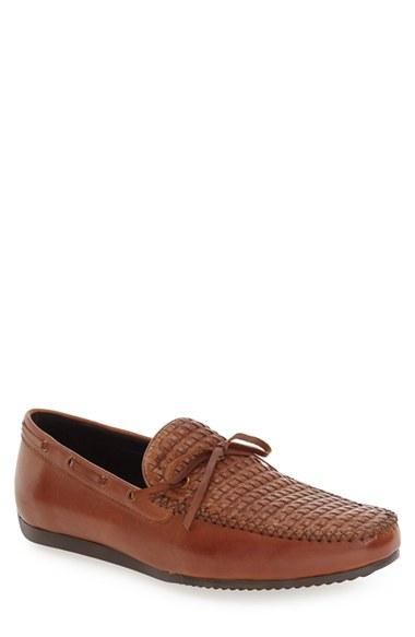 Men's Zanzara 'cezanne' Woven Tie Loafer M - Brown