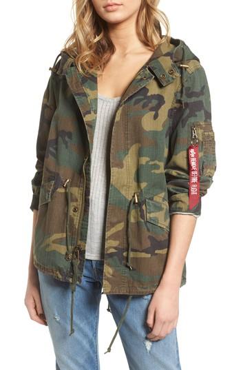 Women's Alpha Industries Swoop Fishtail Field Coat