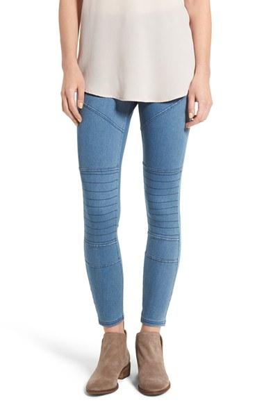Women's Hue Moto Denim Leggings