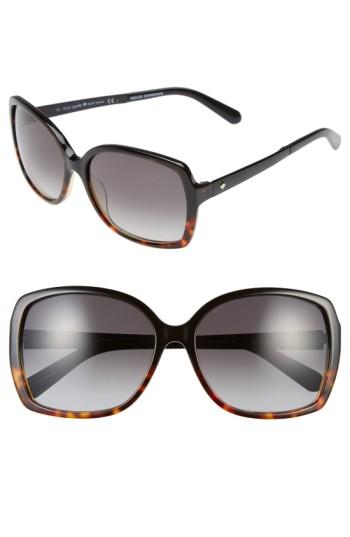 Women's Kate Spade New York 'darrilyn' 58mm Butterfly Sunglasses -