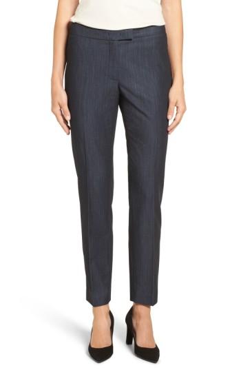 Women's Anne Klein Slim Stretch Denim Suit Pants - Blue