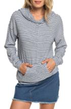 Women's Roxy Sandy Coast Stripe Hoodie - Blue