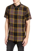 Men's The Rail Yarn Dyed Plaid Shirt, Size - Black