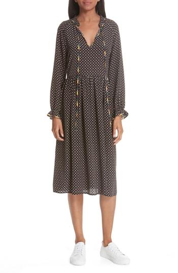 Women's Opening Ceremony Silk Medallion Dress - Black