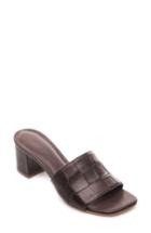 Women's Bernardo Bridget Block Heel Sandal .5 M - Brown