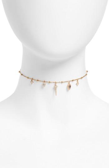 Women's Nadri Evil Eye Charm Choker Necklace