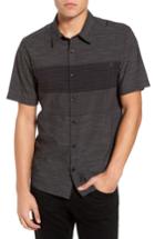 Men's O'neill Altair Stripe Sport Shirt - Black
