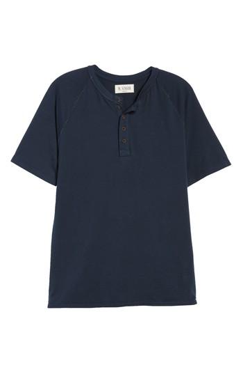 Men's M.singer Short Sleeve Henley - Blue