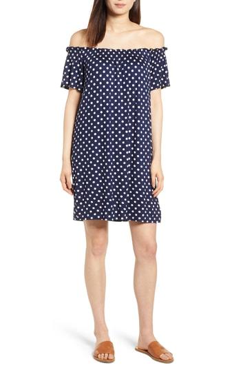 Women's Bobeau Off The Shoulder Knit Dress - Blue