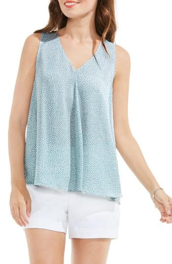 Women's Vince Camuto Zen Pebbles V-neck Blouse - Blue
