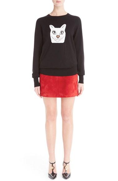 Women's Loewe Wool Blend Intarsia Sweater