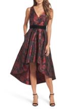 Women's Eliza J Jacquard High/low Dress - Black