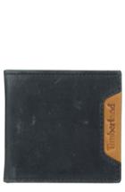 Men's Timberland Cloudy Leather Wallet - Black