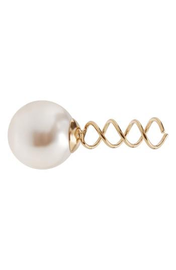 L. Erickson Imitation Pearl Twisted Hair Pin, Size - Ivory