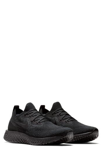 Women's Nike Epic React Flyknit Running Shoe .5 M - Black