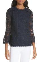 Women's Ted Baker London Flare Cuff Lace Top - Blue