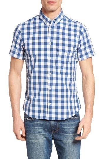 Men's Mizzen+main Blackburn Poseidon Slim Fit Gingham Performance Sport Shirt
