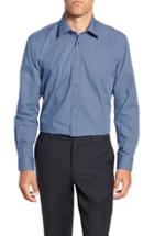 Men's Ted Baker London Slavla Slim Fit Geometric Dress Shirt - Blue