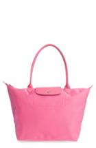 Longchamp 'large Le Pliage Neo' Nylon Tote - Pink