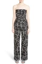 Women's Zero + Maria Cornejo Pia Elliott Line Jacquard Jumpsuit - Black